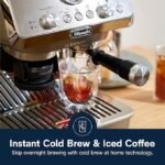 La Specialista Arte Evo Espresso Machine - Compact Cold Brew Coffee Maker with Grinder, Milk Steam Wand/Frother & Tamping Tools - Home Barista Kit for Lattes, Cappuccinos, Iced Coffee - Image 3